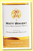 Mannochmore 12 yo 2008/2020 (54.8%, Watt Whisky) Mannochmore 12 yo 2008/2020 (54.8%, Watt Whisky)