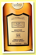 Mosstowie 40 yo 1979/2020 (49.8%, Gordon & MacPhail ‘125th Anniversary’, refill sherry hogshead, cask #20323, 164 bottles) Mosstowie 40 yo 1979/2020 (49.8%, Gordon & MacPhail ‘125th Anniversary’, refill sherry hogshead, cask #20323, 164 bottles)