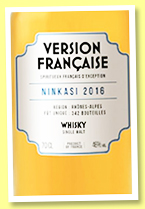 Ninkasi 2016/2020 ‘Version Française’ (46%, OB, France, for LMDW, 342 bottles) Ninkasi 2016/2020 ‘Version Française’ (46%, OB, France, for LMDW, 342 bottles)