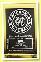 Ord 10 yo 2008/2018 (57.7%, Cadenhead, Small Batch, 534 bottles) Ord 10 yo 2008/2018 (57.7%, Cadenhead, Small Batch, 534 bottles)