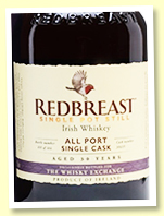 Redbreast 30 yo 1989 (57.2%, OB for The Whisky Exchange, bourbon barrels / port pipe, 444 bottles) Redbreast 30 yo 1989 (57.2%, OB for The Whisky Exchange, bourbon barrels / port pipe, 444 bottles)