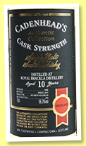 Royal Brackla 10 yo 2008/2019 (56.3%, Cadenhead, Authentic Collection, bourbon hogshead, 294 bottles) Royal Brackla 10 yo 2008/2019 (56.3%, Cadenhead, Authentic Collection, bourbon hogshead, 294 bottles)