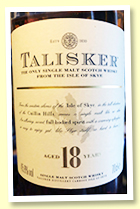 Talisker 18 yo (45.8%, OB, -/+ 2010) Talisker 18 yo (45.8%, OB, -/+ 2010)