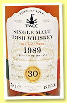 The Ash Tree 30 yo 1989/2020 (48.1%, The Whisky Cask Company, Irish, rum cask, 276 bottles) The Ash Tree 30 yo 1989/2020 (48.1%, The Whisky Cask Company, Irish, rum cask, 276 bottles)
