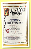 The English 6 yo 2011/2018 (66.6%, Blackadder, Raw Cask, England, sherry hogshead, cask #870, 299 bottles) The English 6 yo 2011/2018 (66.6%, Blackadder, Raw Cask, England, sherry hogshead, cask #870, 299 bottles)