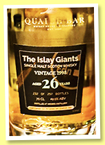 Ardbeg 26 yo 1993 (49%, Quaich Bar Singapore, The Islay Giants, 257 bottles, +/-2020) Ardbeg 26 yo 1993 (49%, Quaich Bar Singapore, The Islay Giants, 257 bottles, +/-2020)