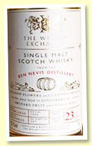 Ben Nevis 23 yo 1996/2020 (52.1%, The Whisky Exchange Single Casks, cask #1709, hogshead, 205 bottles) Ben Nevis 23 yo 1996/2020 (52.1%, The Whisky Exchange Single Casks, cask #1709, hogshead, 205 bottles)