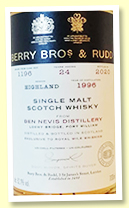 Ben Nevis 24 yo 1996/2020 (52.1%, Berry Brothers for Royal Mile Whiskies, cask #1196, refill sherry butt / 1st fill oloroso butt) Ben Nevis 24 yo 1996/2020 (52.1%, Berry Brothers for Royal Mile Whiskies, cask #1196, refill sherry butt / 1st fill oloroso butt)