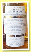 Blair Athol 14 yo 2005/2019 (58.6%, Lady of the Glen, bourbon hogshead, cask #3657, 153 bottles) Blair Athol 14 yo 2005/2019 (58.6%, Lady of the Glen, bourbon hogshead, cask #3657, 153 bottles)