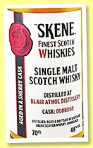 Blair Athol 5 yo 2015/2020 (48%, Skene, sherry oloroso, cask # 900093, 246 bottles) Blair Athol 5 yo 2015/2020 (48%, Skene, sherry oloroso, cask # 900093, 246 bottles)
