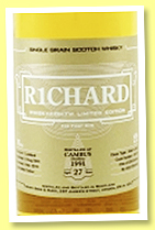 Cambus 27 yo 1991/2019 (58%, Hotmalt Taiwan, Richard's Choice, sherry, cask #61970, 205 bottles)