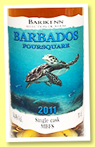 Foursquare 2011/2019 ‘MBFS’ (54.4%, Barikenn, Barbados, bourbon, 279 bottles) Foursquare 2011/2019 ‘MBFS’ (54.4%, Barikenn, Barbados, bourbon, 279 bottles)