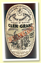 Glen Grant 10 yo (100 proof, Moray Bonding Co, 1950s) Glen Grant 10 yo (100 proof, Moray Bonding Co, 1950s)