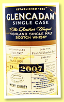 Glencadam 13 yo 2007/2020 (40%, OB, Whisky Journey Singapore, 1st fill bourbon, cask #27, 368 bottles)