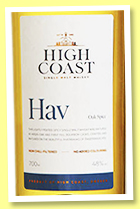 High Coast 'Hav' (48%, OB, Sweden, +/-2020) High Coast 'Hav' (48%, OB, Sweden, +/-2020)