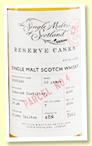 Linkwood 10 yo 2009/2020 'Parcel 4' (48%, The Single Malts Of Scotland 'Reserve Casks') Linkwood 10 yo 2009/2020 'Parcel 4' (48%, The Single Malts Of Scotland 'Reserve Casks')