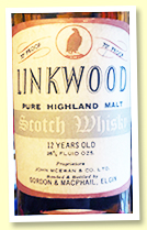 Linkwood 12 yo 'Pure Highland Malt' (70 proof, Gordon & MacPhail, 1970s) Linkwood 12 yo 'Pure Highland Malt' (70 proof, Gordon & MacPhail, 1970s)