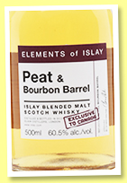 Peat & Bourbon (60.5%, Elixir Distillers, Elements of Islay, Canada exclusive, 2020)