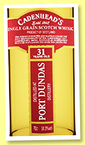 Port Dundas 31 yo 1988/2020 (51.3%, Cadenhead, bourbon hogshead)