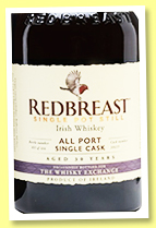 Redbreast 30 yo 1989/2020 (57.2%, OB for The Whisky Exchange, Port cask, cask #38635, 444 bottles)