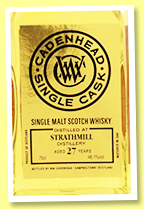 Strathmill 27 yo 1991/2019 (46.1%, Cadenhead, Single Cask, bourbon hogshead, 204 bottles) Strathmill 27 yo 1991/2019 (46.1%, Cadenhead, Single Cask, bourbon hogshead, 204 bottles)