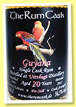 Uitvlugt 20 yo 1997/2017 (56.5%, The Rum Cask, Guyana) Uitvlugt 20 yo 1997/2017 (56.5%, The Rum Cask, Guyana)