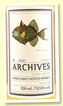 An Orkney Distillery 1998/2020 (52.6%, Archives 'The Fishes Of Samoa', cask #10, hogshead, 325 bottles)