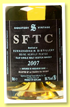 Bunnahabhain 10 yo 2007/2017 (56.7%, Signatory Vintage, Straight from the Cask, hogshead, cask #140, 360 bottles)