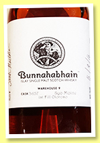 Bunnahabhain 12 yo (55.7%, OB, hand-filled at the Distillery, palo cortado, warehouse 9, cask #16, 2019)
