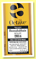 Bunnahabhain 2014/2020 (54.3%, Duncan Taylor, The Octave, for Singapore, 82 bottles)