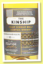 Bunnahabhain 30 yo 1990/2020 (45.5%, Hunter Laing, The Kinship, Virtual Feis Ile 2020, Edition 4, 451 bottles)