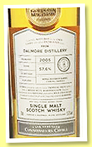 Dalmore 14 yo 2005/2020 (57.6%, Gordon & MacPhail, Connoisseurs Choice, refill bourbon, cask #1600212, 255 bottles) 