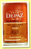 Depaz 7 yo 'VSOP' (5%, OB, Martinique, agricole, +/-2019)Depaz 7 yo 'VSOP' (5%, OB, Martinique, agricole, +/-2019)