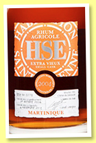 HSE 'Small Cask 2004' (46%, OB, Martinique, +/-2019)