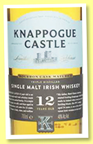 Knappogue Castle 12 yo (43%, OB, Irish, bourbon cask, +/-2020)