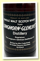 Longmorn-Glenlivet 15 yo (46%, Cadenhead Dumpy, -/+ 1980)