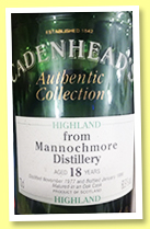 Mannochmore 18 yo 1977/1996 (60.9%, Cadenhead, Authentic Collection)