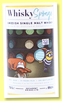 Smögen 8 yo 2012/2020 (59.3%, The WhiskySponge, Sweden, 1st fill bourbon barrel, 261 bottles)