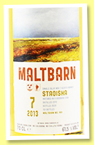 Staoisha 7 yo 2013/2020 (61.3%, Maltbarn, bourbon, 151 bottles)
