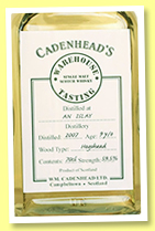 An Islay Distillery 9 yo 2007/2017 (59.5%, Cadenhead, Warehouse Tasting, hogshead) An Islay Distillery 9 yo 2007/2017 (59.5%, Cadenhead, Warehouse Tasting, hogshead)
