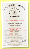 Ben Nevis 10 yo 2010/2020 (46%, Signatory Vintage, Un-Chillfiltered Collection, refill butt, cask #130, 725 bottles)