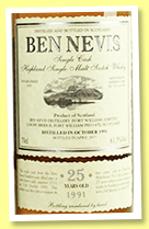 Ben Nevis 25 yo 1991/2017 (61.3%, OB, oloroso sherry butt, cask #3711, 584 bottles) 