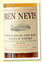 Ben Nevis 26 yo 1975/2001 (53.9%, OB, cask #945, 237 bottles) Ben Nevis 26 yo 1975/2001 (53.9%, OB, cask #945, 237 bottles)