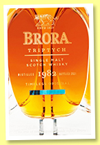 Brora 1982/2021 'Triptych – Timeless Original' (47.5%, OB, 300 bottles) Brora 1982/2021 'Triptych – Timeless Original' (47.5%, OB, 300 bottles)