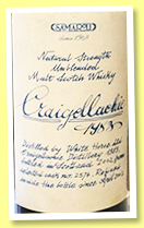 Craigellachie 1983/2002 (54%, Samaroli, cask #2576, 276 bottles) Craigellachie 1983/2002 (54%, Samaroli, cask #2576, 276 bottles)