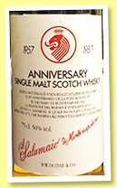 Glen Garioch 1957/1987 (50%, Duthie for Samaroli, for 30th anniversary of Il Salumaio del Montenapoleone, 240 bottles) Glen Garioch 1957/1987 (50%, Duthie for Samaroli, for 30th anniversary of Il Salumaio del Montenapoleone, 240 bottles)