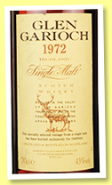 Glen Garioch 1972 (43%, OB, for Oddbins, +/-1995) Glen Garioch 1972 (43%, OB, for Oddbins, +/-1995)