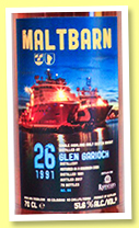 Glen Garioch 26 yo 1991/2017 (51.6%, Maltbarn, for Ramseyer's Switzerland, bourbon) Glen Garioch 26 yo 1991/2017 (51.6%, Maltbarn, for Ramseyer's Switzerland, bourbon)