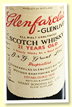 Glenfarclas 21 yo 'A Princely Whisky for a Royal Occasion' (52%, OB, -/+ 1970) Glenfarclas 21 yo 'A Princely Whisky for a Royal Occasion' (52%, OB, -/+ 1970)
