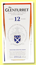 Glenturret 12 yo (46%, OB, Maiden Release, 2020) Glenturret 12 yo (46%, OB, Maiden Release, 2020)